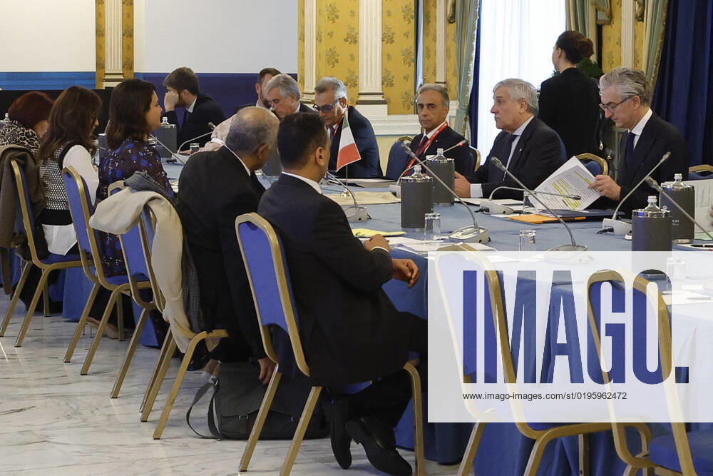 Italian Foreign Minister and Deputy Prime Minister Antonio Tajani and Libyan Foreign Minister Najla El Mangoush during a bilateral meeting at Rome Med 2022, Mediterranean Dialogues conference in Rome, Italy, 03 December 2022..ANSA FABIO FRUSTACI ROME ITALY - ZUMAa110 20221203_zaf_a110_033
