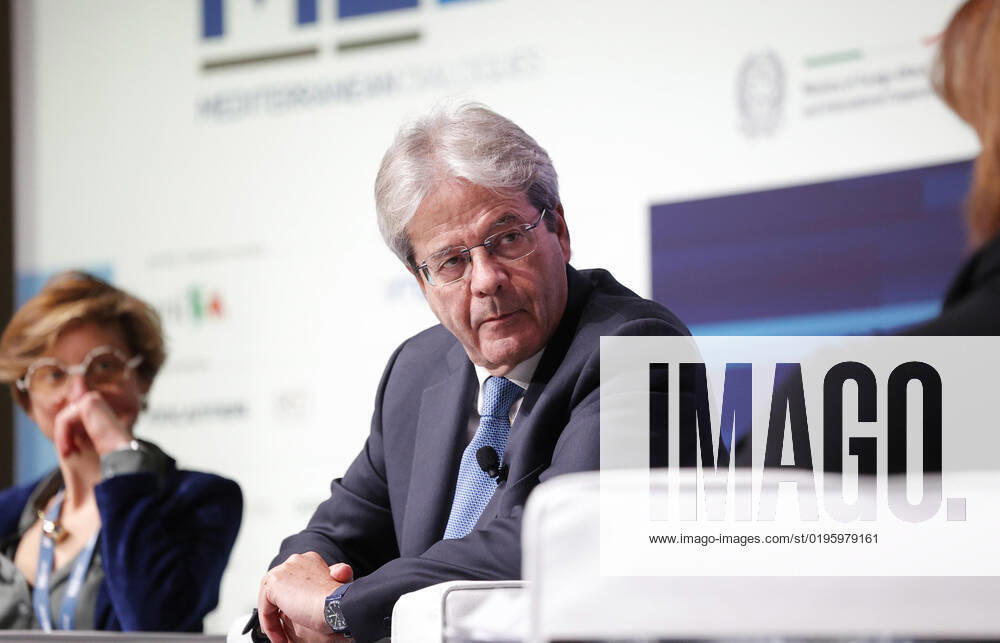European Commissioner for Economy Paolo Gentiloni during the Rome MED 2022 - Mediterranean Dialogues, the annual initiative promoted by the Italian Foreign Minister and ISPI (Italian Institute of International Political Studies), in Rome, Italy, 3 December 2022. ANSA GIUSEPPE LAMI. Roma Italia - ZUMAa110 20221203_zaf_a110_066