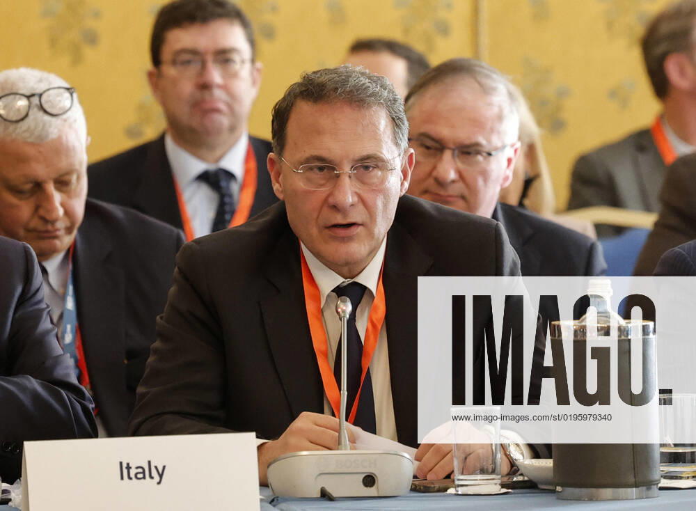 Italian Deputy Minister of Foreign Affairs Edmondo Cirielli during the Rome MED 2022 - Mediterranean Dialogues, the annual initiative promoted by the Italian Foreign Minister and ISPI (Italian Institute of International Political Studies), in Rome, Italy, 3 December 2022. ANSA GIUSEPPE LAMI. Roma Italia - ZUMAa110 20221203_zaf_a110_083