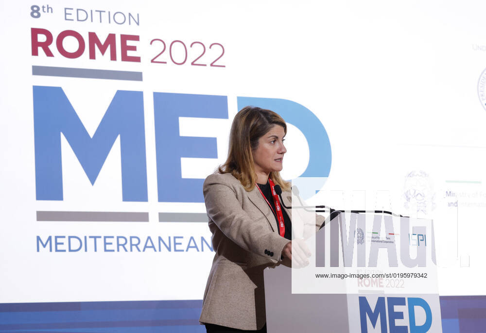 Italian Undersecretary of State to the Ministry of Foreign Affairs and International Cooperation Maria Tripodi during the Rome MED 2022 - Mediterranean Dialogues, the annual initiative promoted by the Italian Foreign Minister and ISPI (Italian Institute of International Political Studies), in Rome, Italy, 3 December 2022. ANSA GIUSEPPE LAMI. Roma Italia - ZUMAa110 20221203_zaf_a110_086