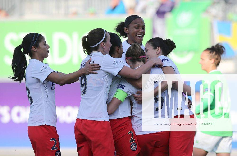 Jubel paris, Sabrina Delannoy (Paris Saint-Germain)(5) erzielte per Elfmeter das 0-1 VfL Wolfsburg vs. Paris Saint Germain