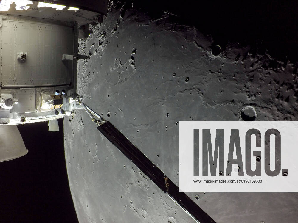 Dec 5, 2022, In Space: A portion of the far side of the Moon looms large just beyond the Orion spacecraft in this image taken on the 20th day of the Artemis I mission by a camera on the tip of one of Orion s solar arrays. The return powered flyby burn committed Orion to a return to Earth trajectory ahead of a splashdown off the coast of California on Dec. 11. At its closest point, Orion flew within 80 miles of the lunar surface. Moon In Space - ZUMAz03_ 20221205_rua_z03_297