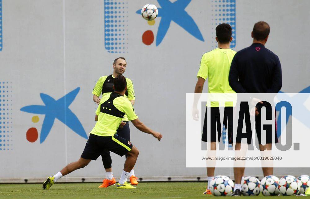 Barcelona - UEFA Champions League 2014 2015 - Training FC Barcelona - Andres Iniesta -