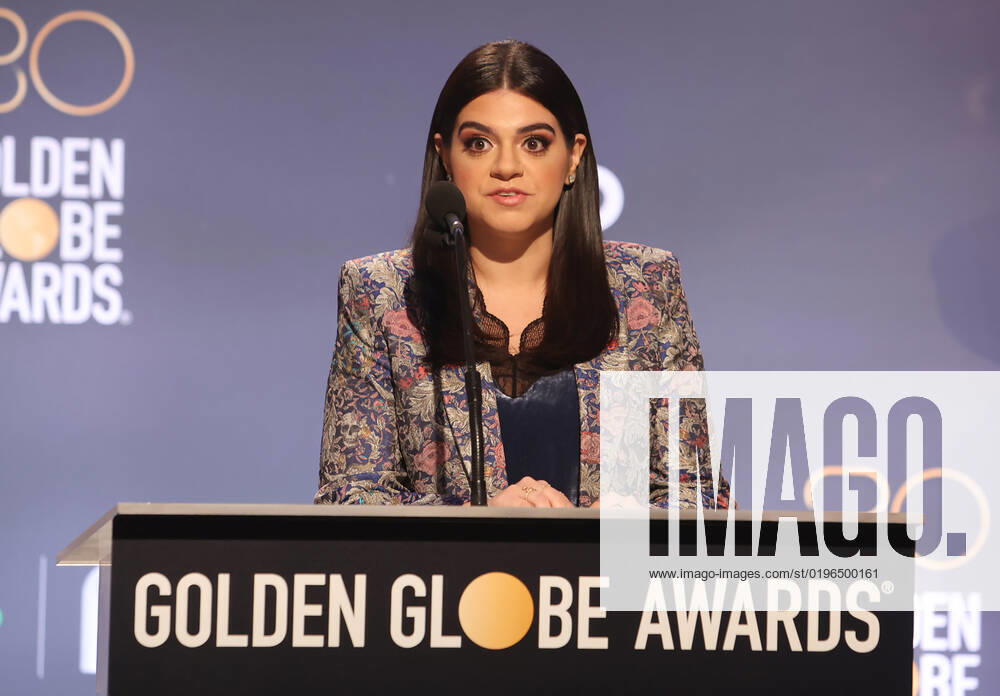 BEVERLY HILLS, CA - DECEMBER 12: Mayan Lopez, at the 80th Annual Golden Globe Awards Nominations at The Beverly Hiltons in Beverly Hills, California on December 12, 2022.