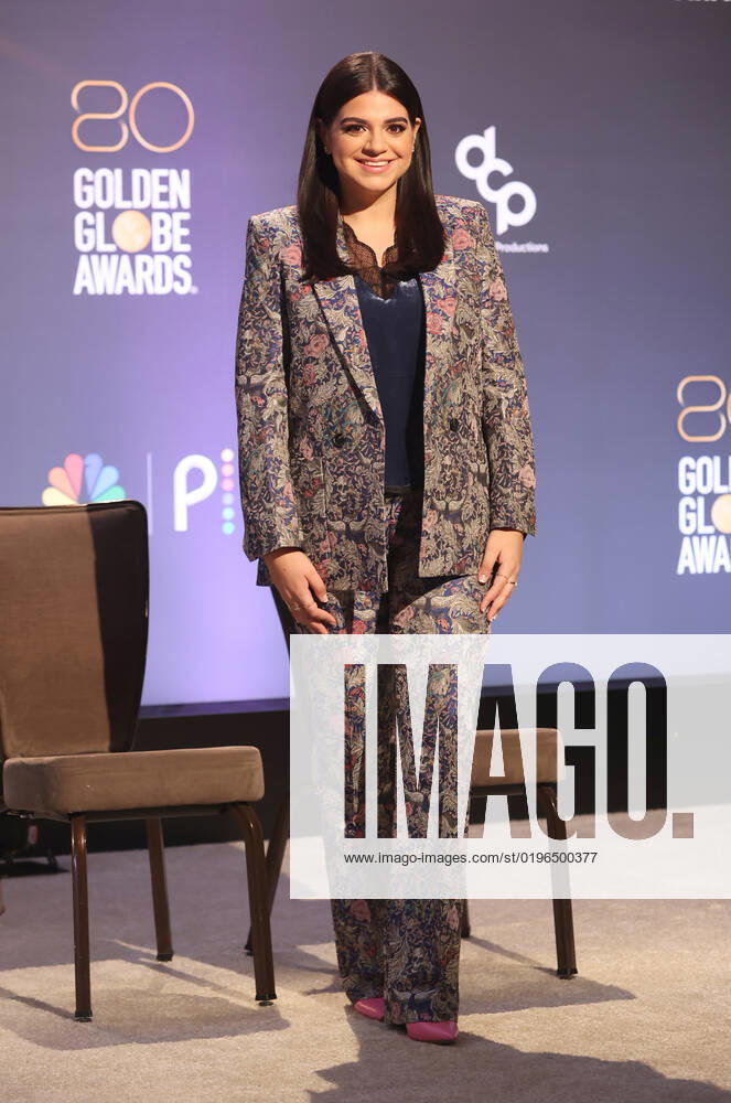 BEVERLY HILLS, CA - DECEMBER 12: Mayan Lopez, at the 80th Annual Golden Globe Awards Nominations at The Beverly Hiltons in Beverly Hills, California on December 12, 2022.