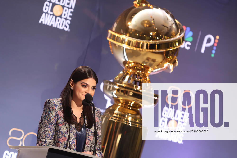 BEVERLY HILLS, CA - DECEMBER 12: Mayan Lopez, at the 80th Annual Golden Globe Awards Nominations at The Beverly Hiltons in Beverly Hills, California on December 12, 2022.