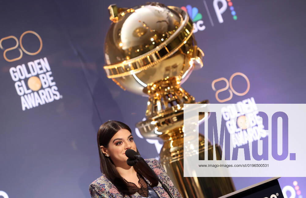 BEVERLY HILLS, CA - DECEMBER 12: Mayan Lopez, at the 80th Annual Golden Globe Awards Nominations at The Beverly Hiltons in Beverly Hills, California on December 12, 2022.