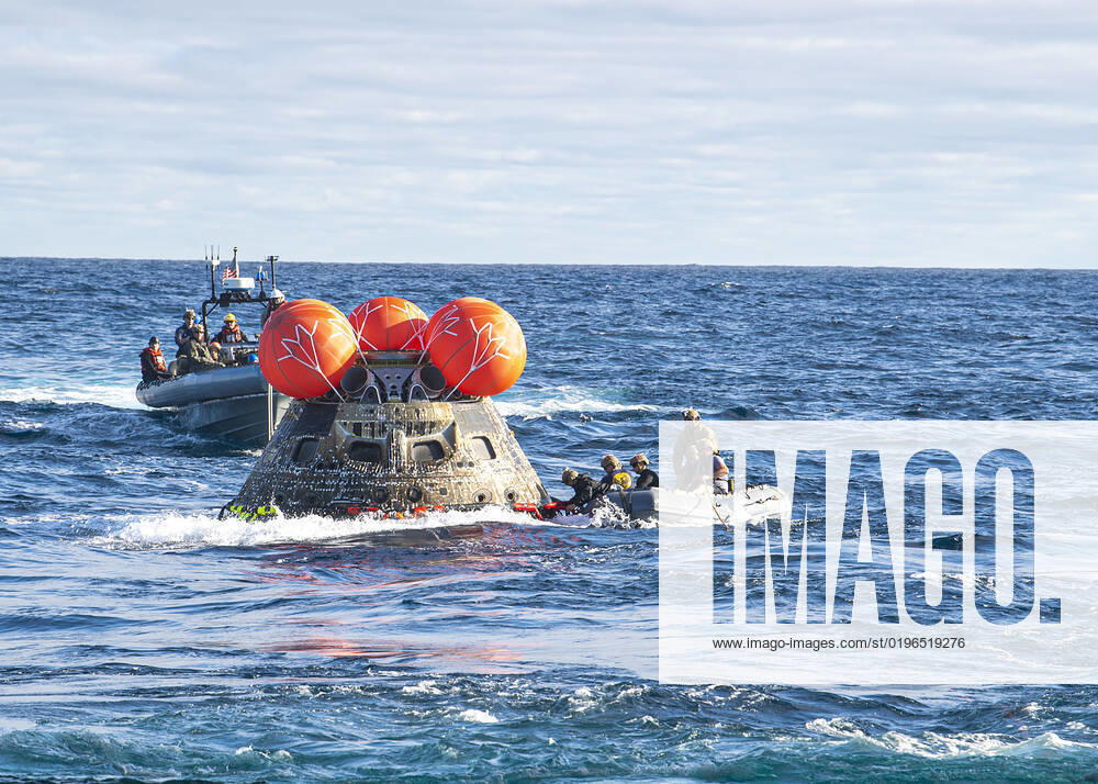 s Orion spacecraft for the Artemis I mission splashed down at 12:40 p.m. EST, Dec. 11, 2022 in the Pacific Ocean after a 25.5 day mission to the Moon. Pacific Ocean USA - ZUMA 20221211_new_z03_045