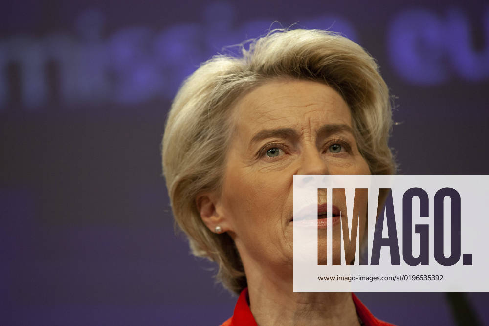 Ursula Von Der Leyen and the Director of the International Energy Agency, Fatih BIROL, held a joint press conference today on gas supplies for 2023. NicolasxLandemardx Pictorium LePictorium_0271341