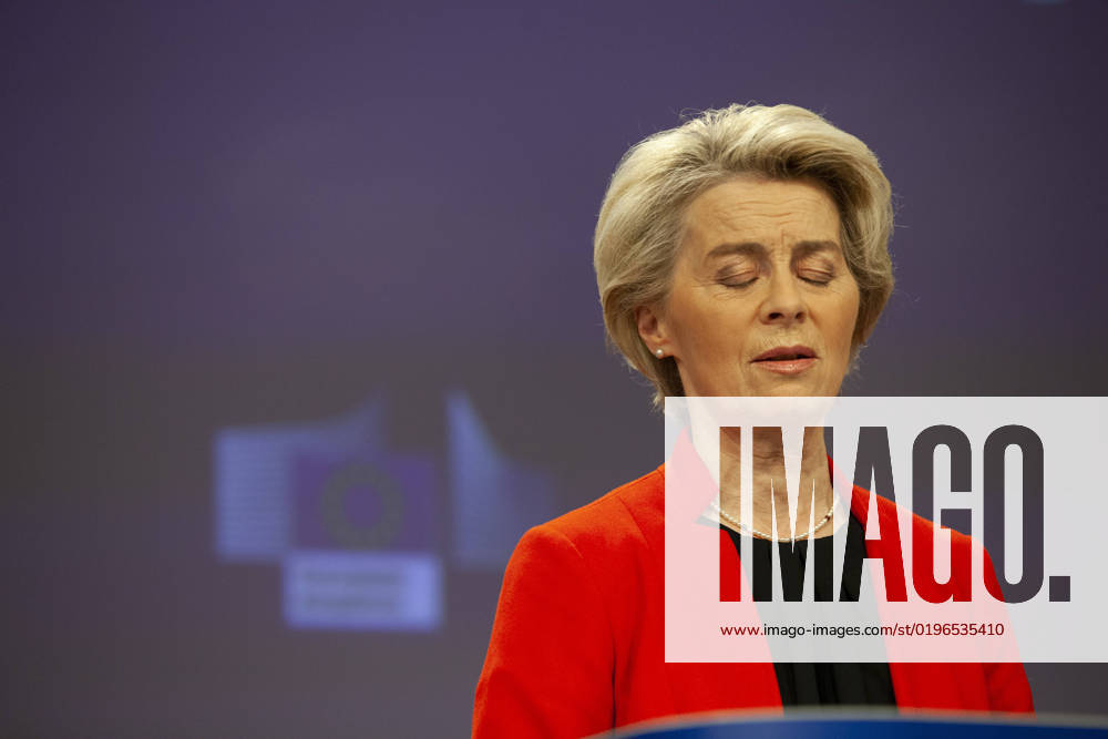 Ursula Von Der Leyen and the Director of the International Energy Agency, Fatih BIROL, held a joint press conference today on gas supplies for 2023. NicolasxLandemardx Pictorium LePictorium_0271359