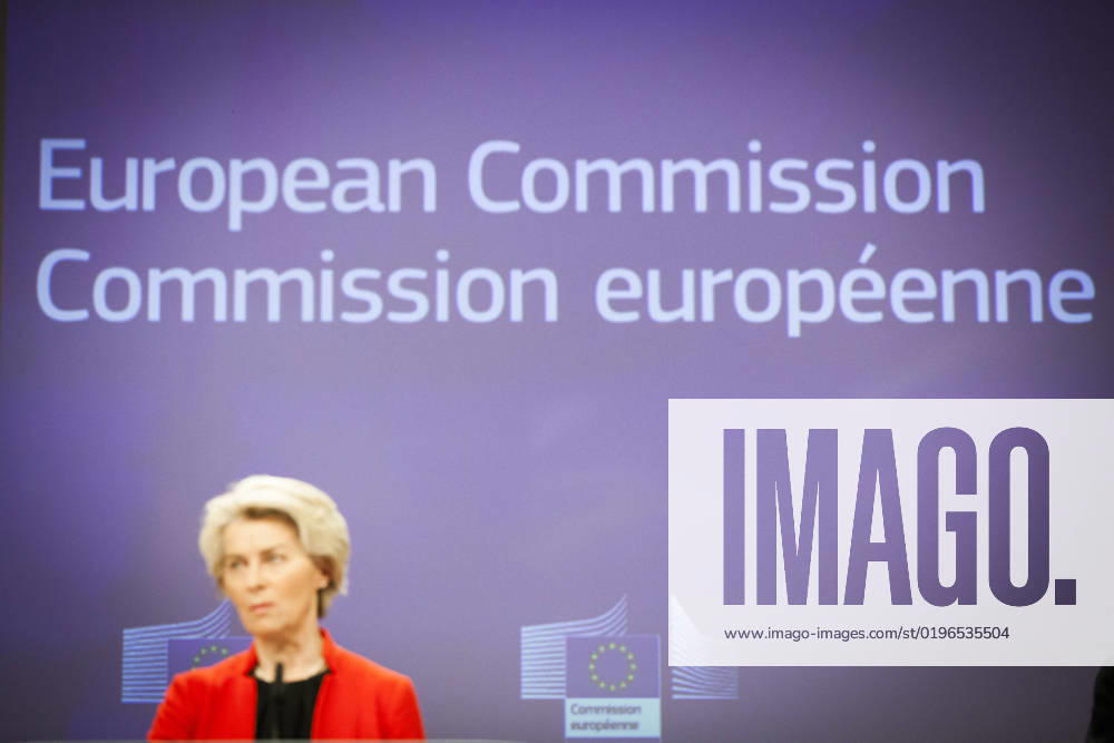 Ursula Von Der Leyen and the Director of the International Energy Agency, Fatih BIROL, held a joint press conference today on gas supplies for 2023. NicolasxLandemardx Pictorium LePictorium_0271402