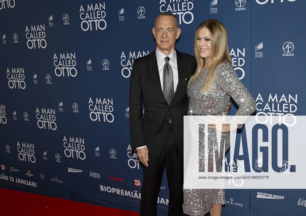 Tom Hanks and Rita Wilson arrive to the premiere of the movie A Man Called Otto at Rigoletto cinema in Stockholm, Sweden, 13 December 2022 Poto Henrik Montgomery TTT kod 10060 STOCKHOLM SWEDEN