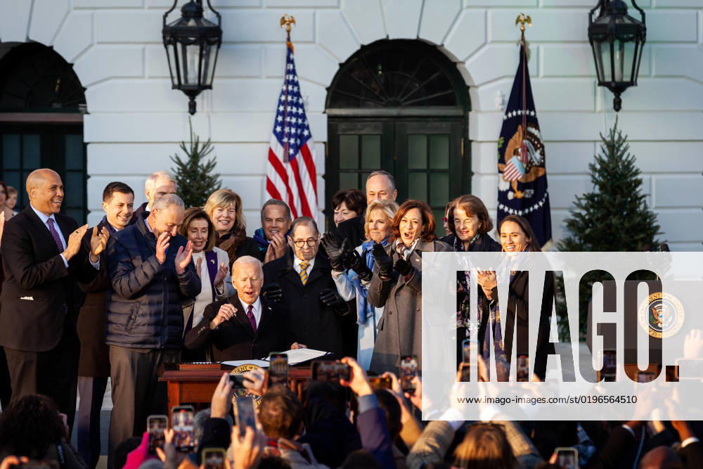 Biden signs Respect for Marriage Act President Joe Biden celebrates with Vice President Kamala Harris and members of Congress immediately after signing the Respect for Marriage Act at the White House. The law legalizes same-sex and interracial marriages. Congress passed the bipartisan bill after Supreme Court Justice Clarence Thomas commented that the decision permitting same-sex marriage could be next on the chopping block after abortion. Washington DC United States