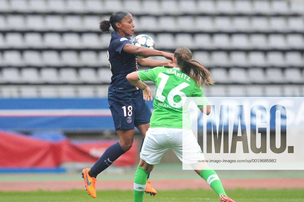 Aktuell Frauenfußball, Champions League, Halbfinale, Paris St. Germain - VfL Wolfsburg Marie Laure Delie (psg) FOOTBALL FEMININ : Psg vs Wolfsburg - Ligue des Champions - 26 04 2015 FEP Panoramic