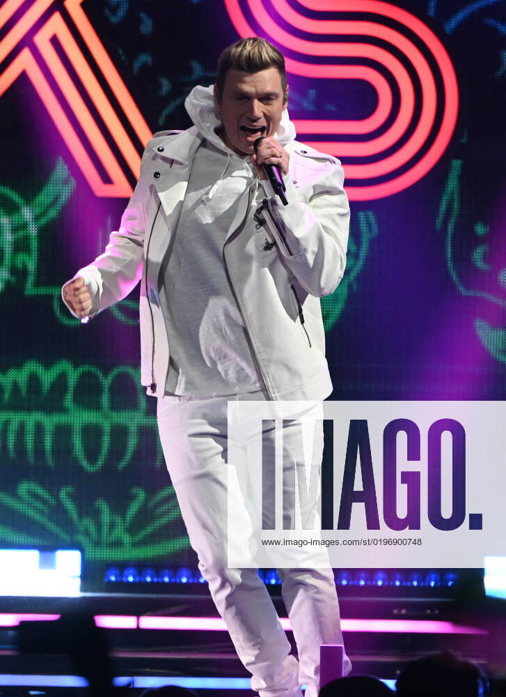 Nick Carter of the Backstreet Boys performs during the iHeartRadio Y100 Jingle Ball 2022 at The FLA Live Arena on December 18, 2022 in Sunrise, Florida.
