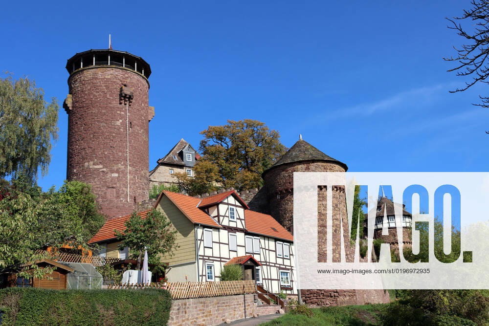 Historical Trendelburg, Germany, Hesse, Trendelburg Historic Castle Trendelburg, Germany, hessian Trendelburg BLWS677328