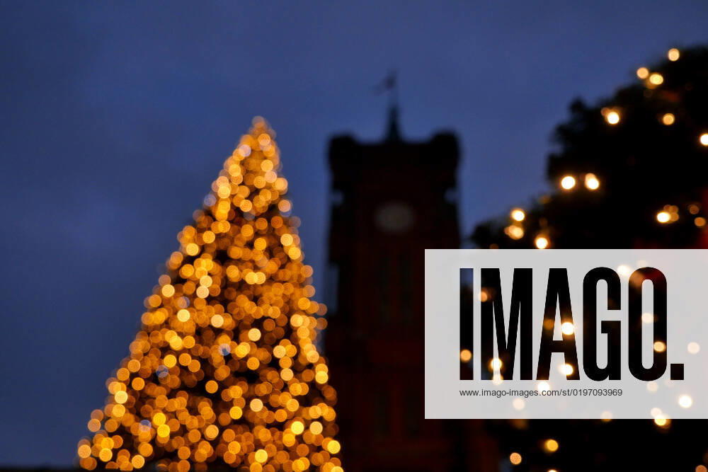 Berlin Germany Christmas Market at the Red City Hall