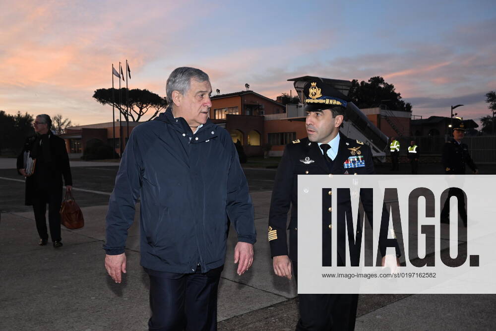 Italy s Minister for Foreign Affairs, Antonio Tajani, departing from Ciampino Airport to Rafic Hariri Airport on occasion of his mission in Lebanon. Rome, 23 December 2022. ANSA CLAUDIO PERI Rome Italy - ZUMAa110 20221223_zaf_a110_012