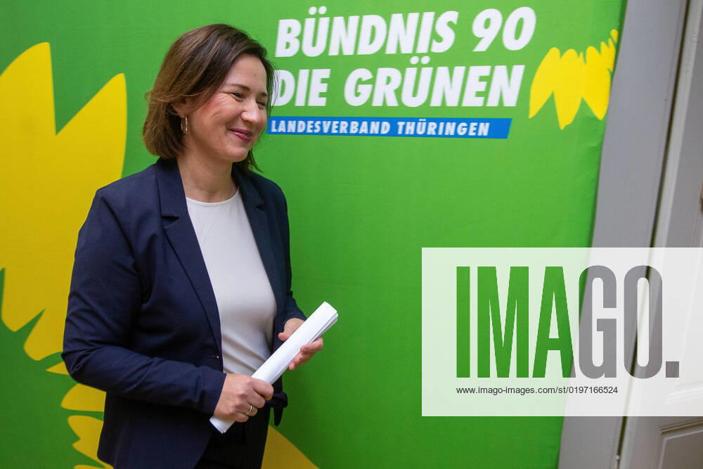 , Resignation Environment Minister Anja Siegesmund The Greens , Press conference state office