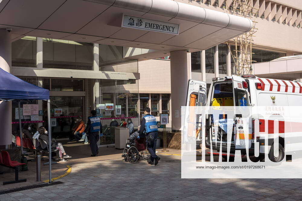 Macau Covid-19 Measures A General view showing the entrance for the emergency room at Kiang Wu Hospital on December 29, 2022 in Macau, China. Macau Macau
