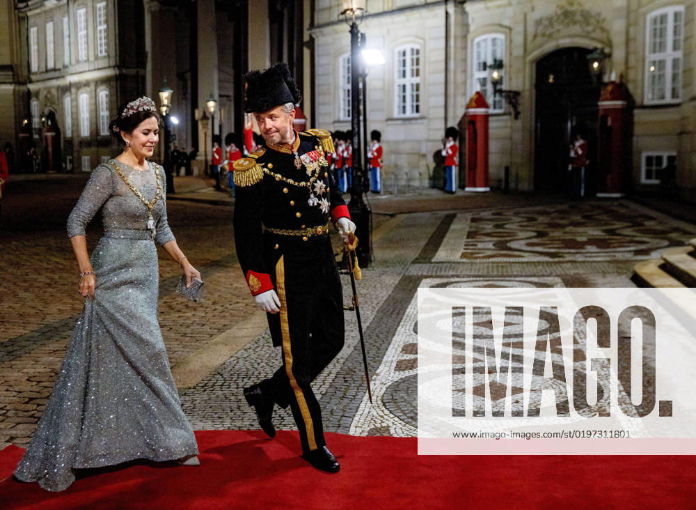 Amalienborg Princess Mary and Prince Frederik arrive for the New Years reception at Amalienborg in Copenhagen, Denmark. Â