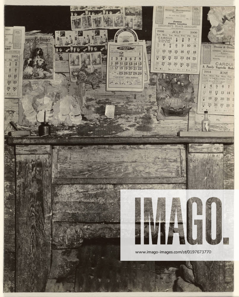 Wall in Farmer s House, Alabama Fireplace in Frank Tengle s Home, Hale County, Alabama Front Room, the Ricketts House. Walker Evans (American, 1903 - 1975)