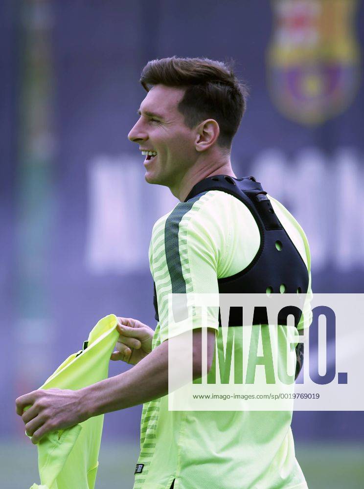 Aktuell Fußball, Champions League, Training FC Barcelona BARCELONA -05 mayo- ESPANA: Lionel Messi en el entrenamiento previo al partido de Liga de Campeones contra el Bayern Munich el 05 de mayo del 2015.
