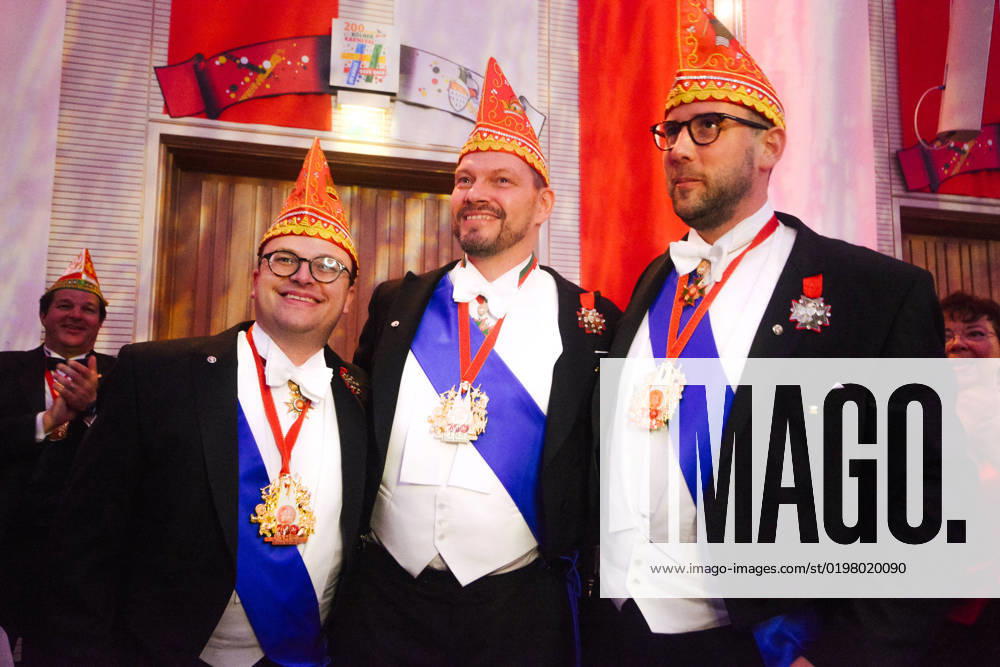 Traditional Carnival Prince Proclamation 2023 In Cologne The Cologne 2022 Carnival Triumvirate are being seen during the traditional Carnival Prince Proclamation at Guerzenich in Cologne, Germany on January 6, 2023 Cologne Germany