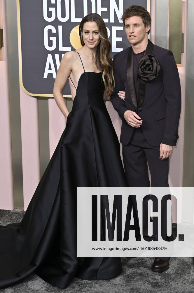 Eddie Redmayne with wife Hannah Bagshawe at the 80 Golden Globe Awards at the Beverly Hilton Hotel Beverly Hills, 10 01 2023. Foto:xD.xBedrosianx xFuturexImage