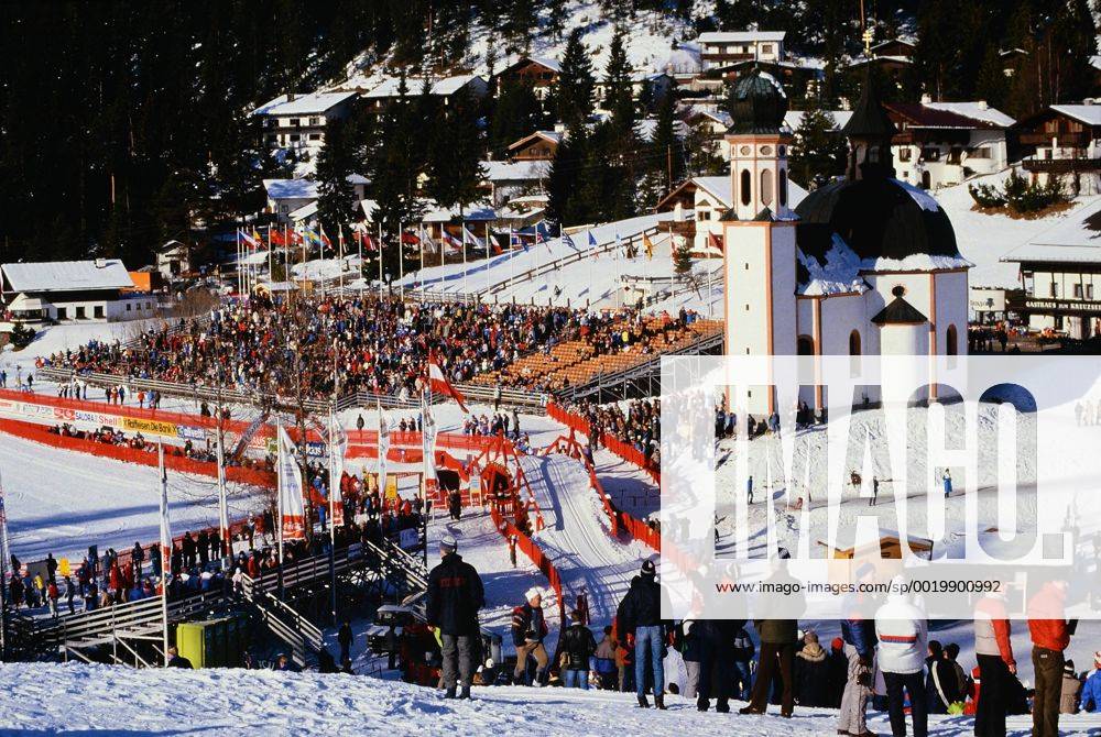 Ski Nordisch Weltmeisterschaft 1985 17-27.01.1985 Langlauf Uebersicht ueber das Langlaufstadion in Seefeld MODELxRELEASExx