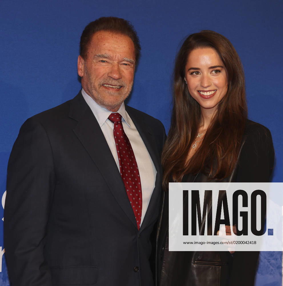 KITZBUEHEL,AUSTRIA,19 JAN 23 ALPINE SKIING FIS World Cup, Hahnenkamm race, side event, Schwarzenegger Climate Initiative Charity Dinner Image shows Arnold Schwarzenegger and Christina Schwarzenegger