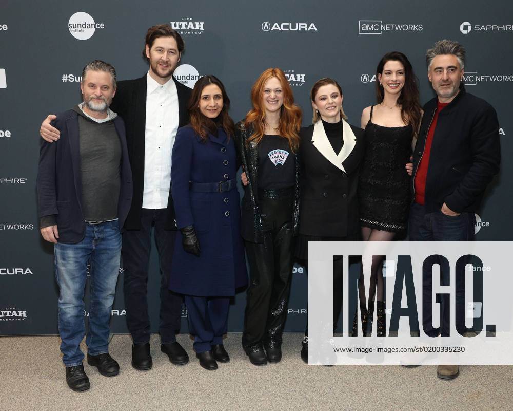 Shea Whigham, Luke Goebel, Ottessa Moshfegh, Marin Ireland, Thomasin McKenzie, Anne Hathaway, William Oldroyd at arrivals for EILEEN Premiere at the 2023 Sundance Film Festival, Eccles Theater, Park City, UT January 21, 2023. Photo By: JA Everett Collection at arrivals for EILEEN Premiere at the 2023 Sundance Film Festival, Eccles Theater, Park City, UT January 21, 2023. Photo By: JA Everett Collection PUBLICATIONXNOTxINxCANxCHNxFRAxITAxJPNxNORxPOLxRUSxESPxUKxUSA