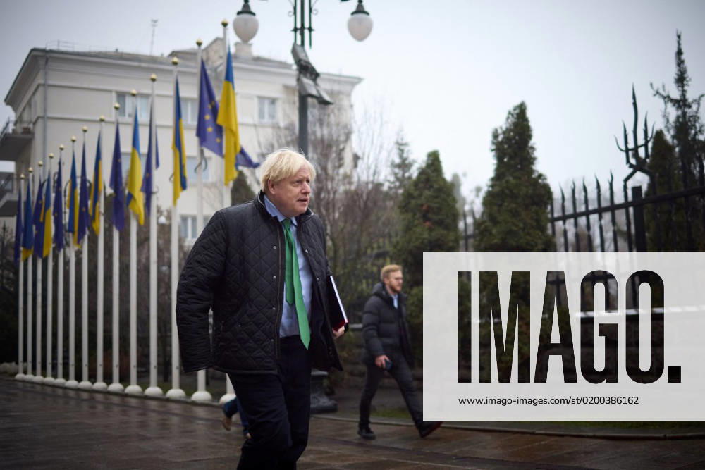 Ukraine-Krieg, Jahrestag der Invasion, Persönlichkeiten besuchen die Ukraine, Archivbilder Ukraine s President Volodymyr Zelensky meets with Former UK PM Boris Johnson in the Ukrainian capital Kyiv Ukraine s President Volodymyr Zelensky meets with Former UK PM Boris Johnson in the Ukrainian capital Kyiv on January 22, 2023. Photo by PRESIDENT OF UKRAINE OFFICE apaimages Ukraine Ukraine Ukraine 220123_Kyiv_UPO_00 (9)