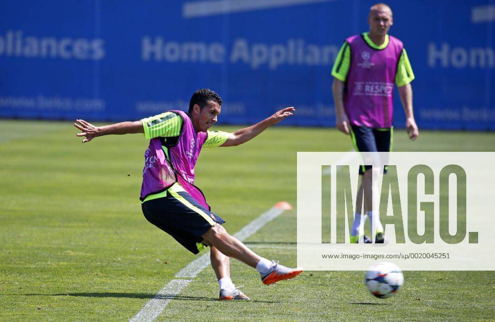 BARCELONA -june 02- SPAIN: Pedro Rodriguez in the training before the Champions League final between Juventus.
