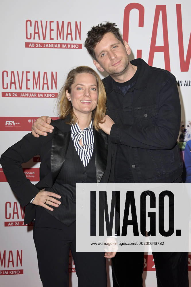 Marie Burchard with husband Sebastian Schwarz at the premiere of the feature film Caveman at Zoo Palast Berlin, 24 01 2023 Foto:xF.xFuturexImage