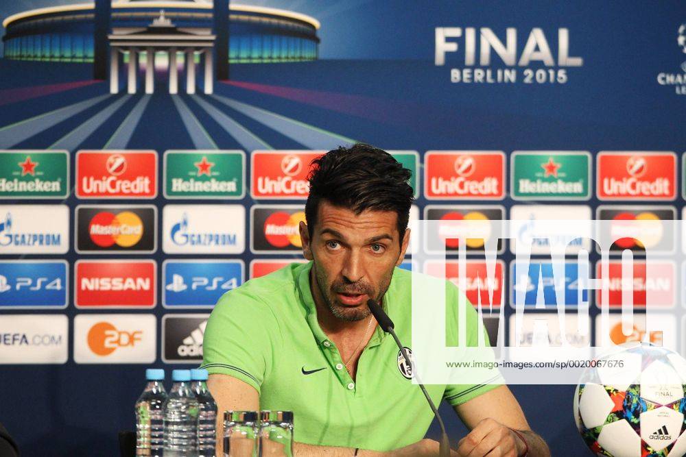 SOCCER - CL, Barcelona vs Turin, preview BERLIN,GERMANY,05.JUN.15 - SOCCER - UEFA Champions League Final, FC Barcelona Barca vs Juventus Turin, preview, press conference PK Pressekonferenz Juventus Turin. Image shows Gianluigi Buffon (Turin). GEPAxpictures xMathiasxMandl