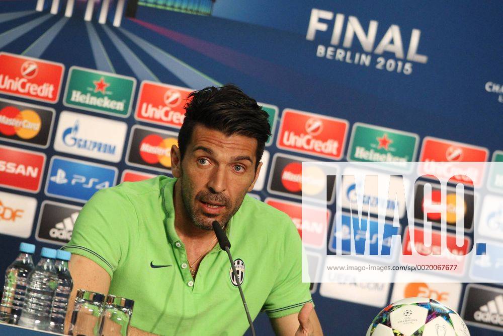SOCCER - CL, Barcelona vs Turin, preview BERLIN,GERMANY,05.JUN.15 - SOCCER - UEFA Champions League Final, FC Barcelona Barca vs Juventus Turin, preview, press conference PK Pressekonferenz Juventus Turin. Image shows Gianluigi Buffon (Turin). GEPAxpictures xMathiasxMandl