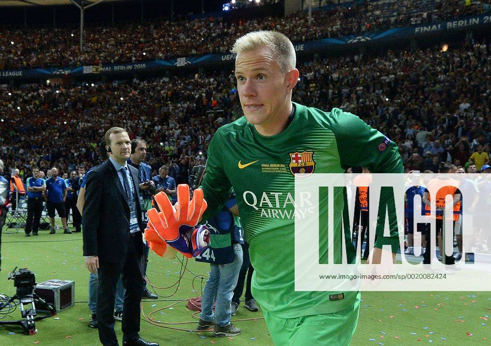 Fussball Champions League, Juventus Turin - FC Barcelona Barca v.l. Marc Andre ter Stegen (FC Barcelona)
