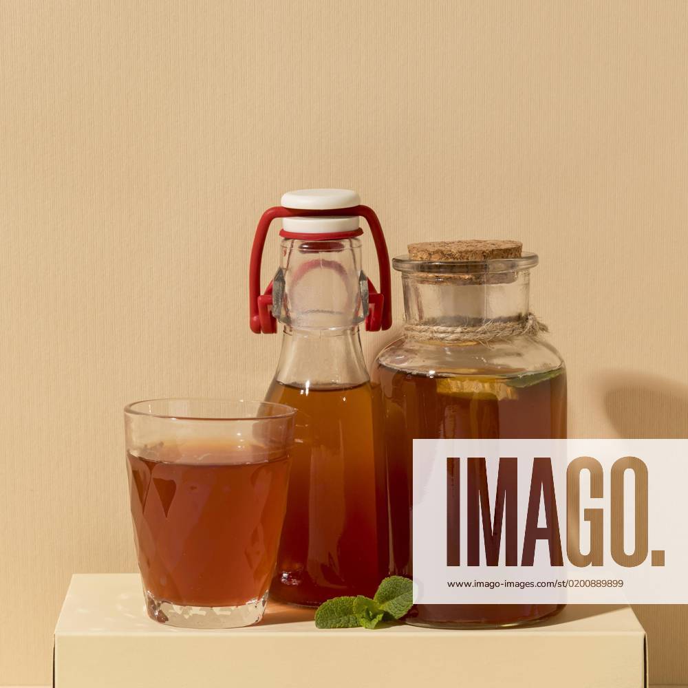 Delicious kombucha drink arrangement. High resolution photo , 39845028.jpg, concept, abstract, bussines, top, view, high, blank, nature, box, colorful, fabric, safe, person, body, seed, fruits, vegetables, buildings, machines, yogurt, vitamin, frame, background, wallpaper, animals, nut, flowers, report, case, nation, people