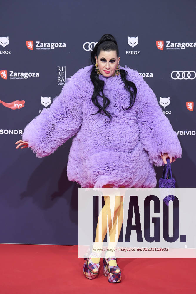 Maria Jose Charro Galan (La Terremoto de Alcorcon) attends Feroz Awards 2023 - Red Carpet at Auditorium on January 28, 2023 in Zaragoza, Spain Featuring: Maria Jose Charro Galan (La Terremoto de Alcorcon) Where: Zaragoza, Spain When: 28 Jan 2023 Credit: Sean Thornton Cover Images **NOT AVAILABLE FOR PUBLICATION IN SPAIN**