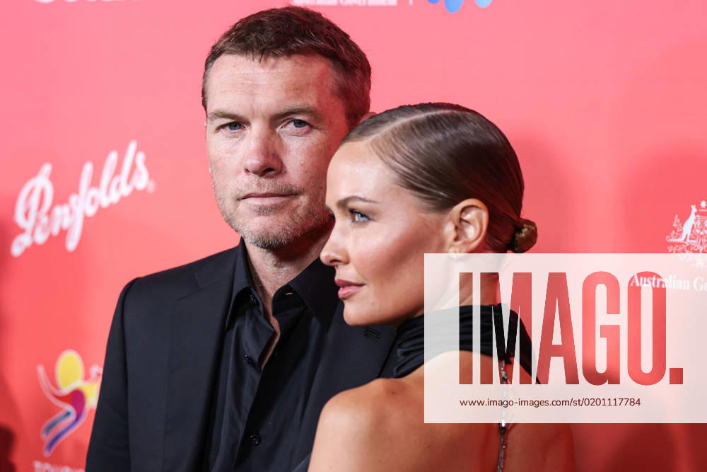 G Day USA Arts Gala 2023 Australian actor Sam Worthington and wife Australian model Lara Worthington arrive at the GDay USA Arts Gala 2023 held at the Skirball Cultural Center on January 28, 2023 in Los Angeles, California, United States. Skirball Cultural Center, Los Angeles, California California United States