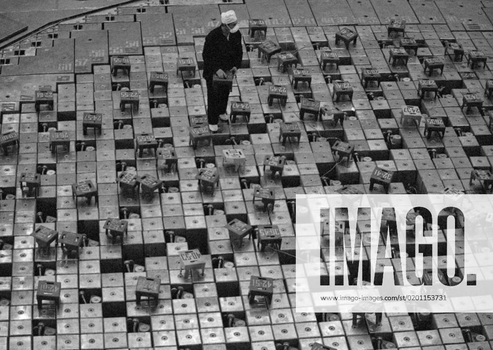 Kiev Region, Ukrainian SSR, USSR. A worker controlls radiation situation at reactor No. 1 of the Lenin Chernobyl Nuclear Power Plant after the Chernobyl disaster. On April 26, 1986 an explosion at reactor No. 4 of the Chernobyl Nuclear Power Plant occurred during a reactor shutdown within a safety test necessary for a scheduled maintenance. Valery Zufarov TASS 19093646