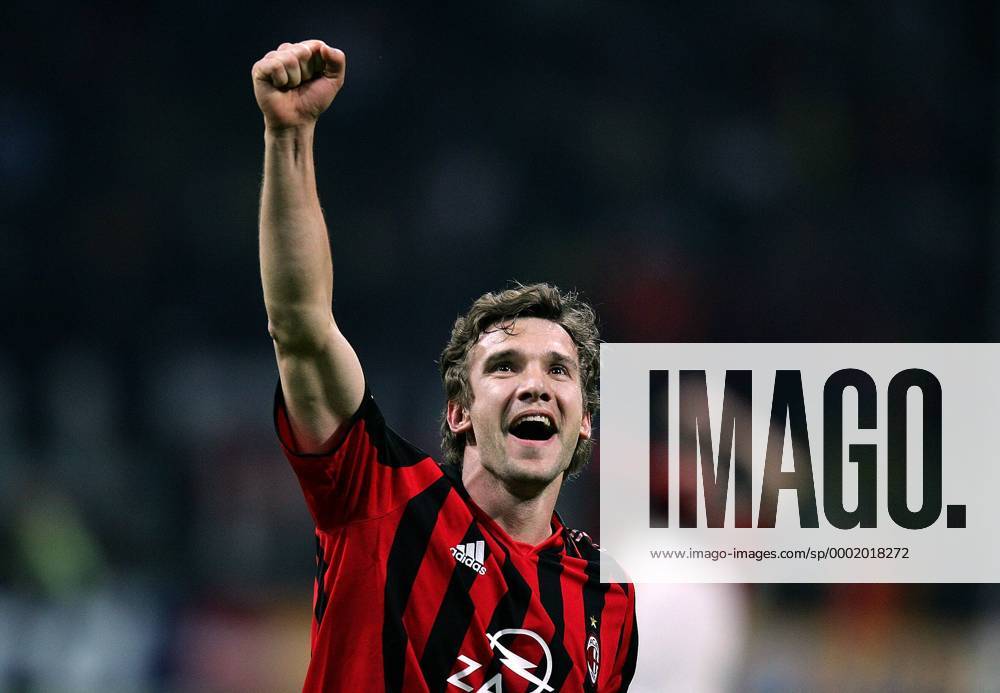 Andriy Shevchenko (Milan) - Torjubel - Fußball EC 1 Herren UEFA Champions League 2005 2006, AC Mailand, Serie A, 1. Italienische Liga, Einzelbild Mailand Freude,