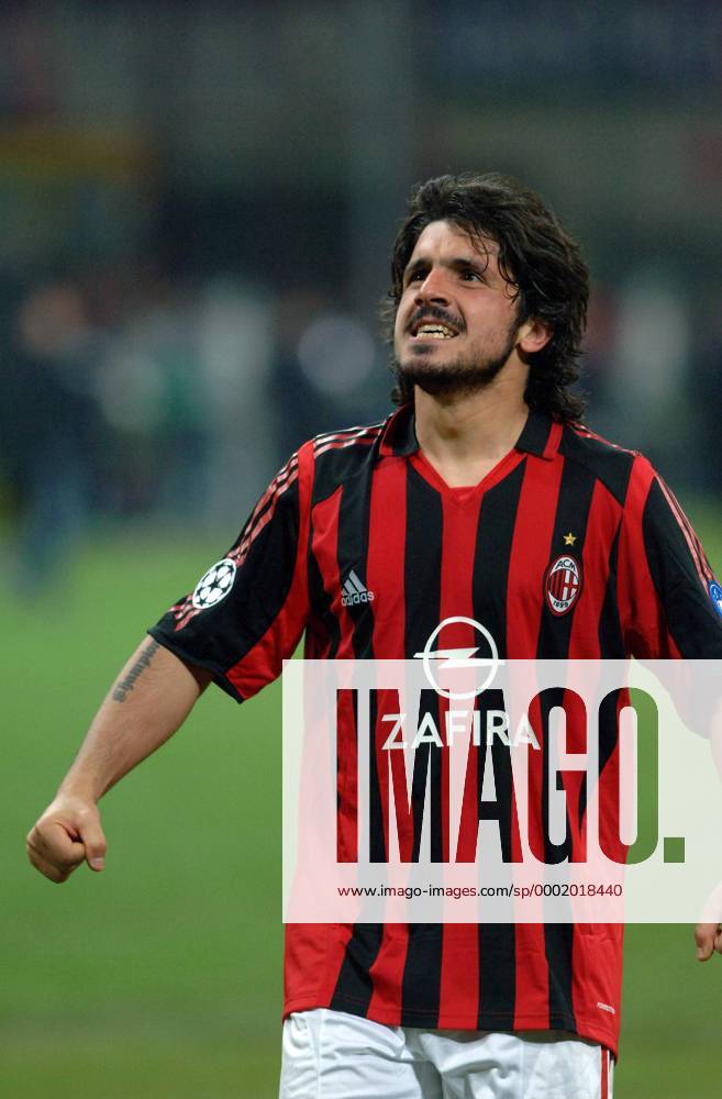 Gennaro Gattuso (Milan) - Schlussjubel Fußball EC 1 Herren Champions League 2005 2006, AC Mailand, Serie A, 1. Italienische Liga, Einzelbild Mailand