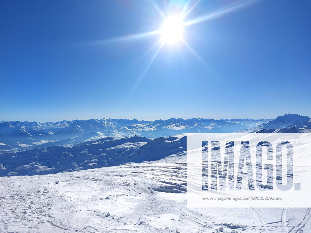 Flims, Laax themed picture skiing, skiers on ski slopes in the Alpine region Flims, Laax in the canton of Grisons, Switzerland, Alpine glacier, glacier skiing t