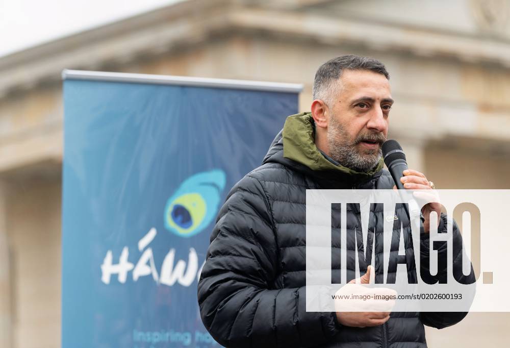 Berlin,Germany,Memorial ceremony for the victims of the earthquake disaster in Turkey and Syria at the Brandenburg Gate Photo Kida Khodr Ramadan