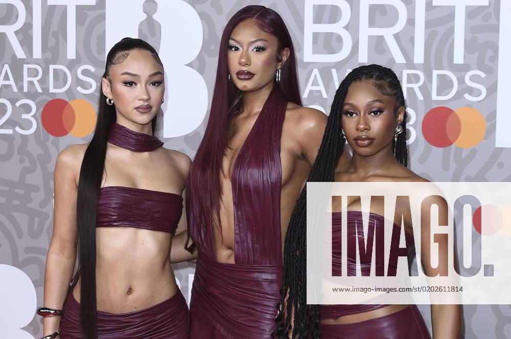 Jorja Douglas, Stella Quaresma, Renee Downer of Flo at the 43 BRIT Awards 2023 ceremony at the O2 Arena London, 11 02 2023. Foto:xS.xFuturexImage