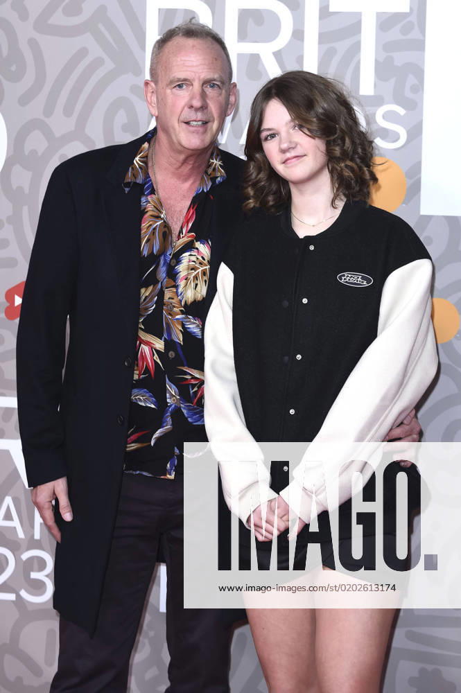 Norman Cook Fatboy Slim with daughter Nelly Cook at the 43 BRIT Awards 2023 ceremony at the O2 Arena London, 11 02 2023. Foto:xS.xFuturexImage