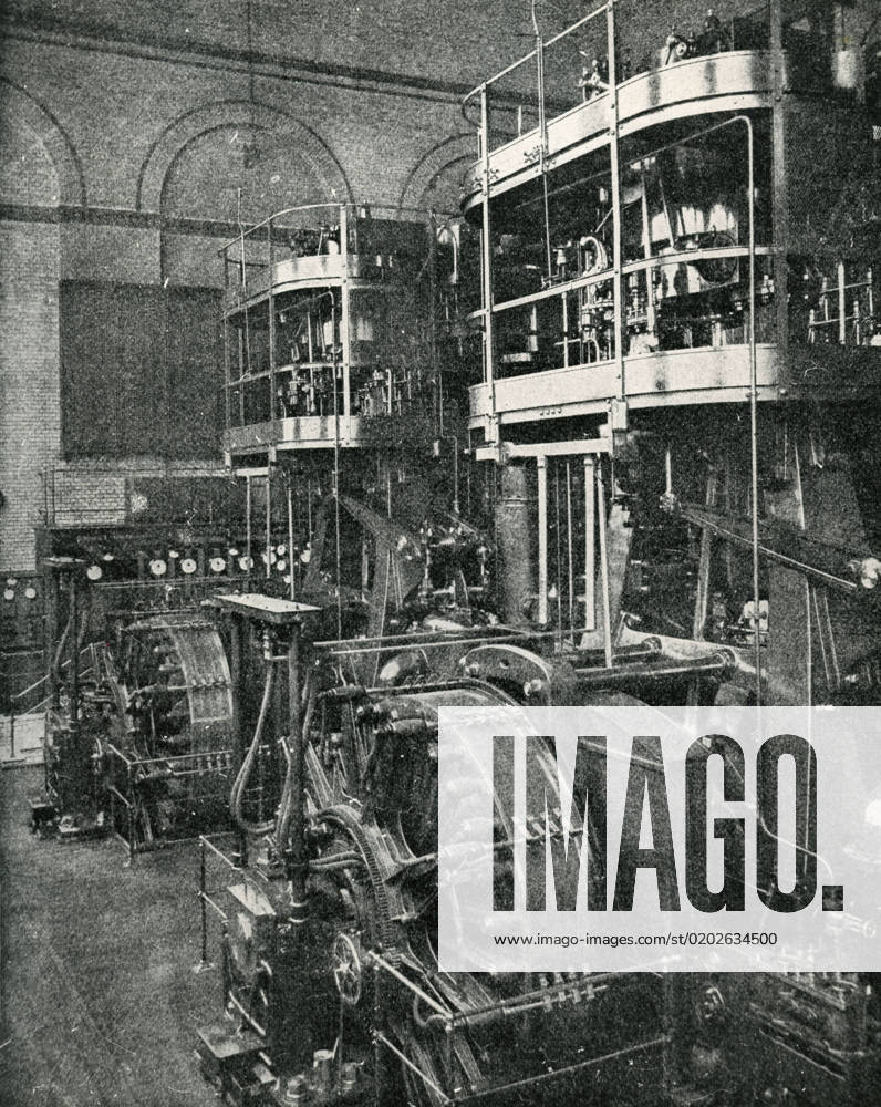 Bypass dynamo of the Berlin power plant, Germany 1900s