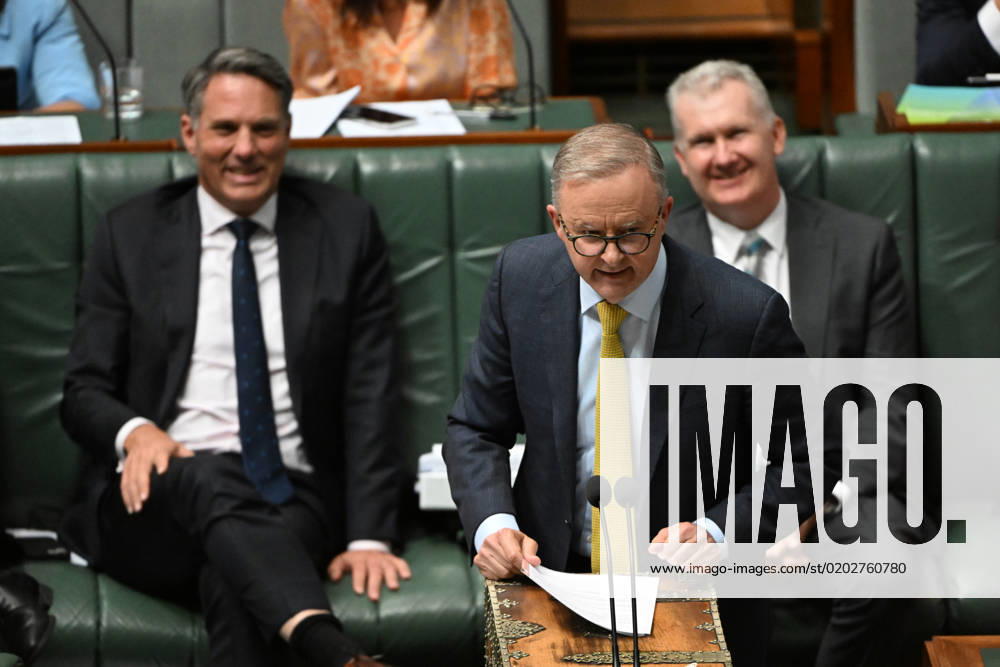 QUESTION TIME, Prime Minister Anthony Albanese during Question Time in the House of Representatives at Parliament House in Canberra, Thursday, February 16, 2023. ( NO ARCHIVING, , NO USE IN BOOKS WITHOUT CONSENT CANBERRA ACT AUSTRALIA